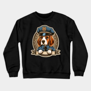 Beagle Police Crewneck Sweatshirt
